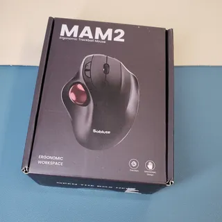 Photo of MAM2 Wireless Trackball , Rechargeable Ergonomic with Thumb Control for 3 Dev...