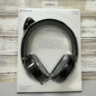 Photo of Microsoft LifeChat LX-3000 USB Stereo Headset JUG-00013 Black 1084 NEW Sealed