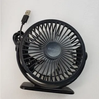 Photo of TriPole Small USB Desk Fan - Personal Mini Table Fan (Black, KW37)