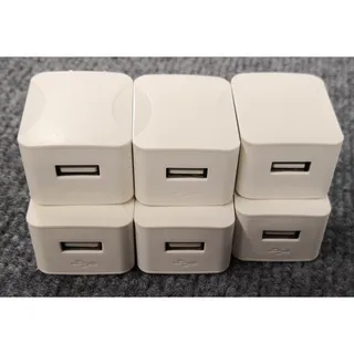Photo of 6 Pack USB Wall Charger Power Adapter Plug 5V 1A Supply Charging Brick Bulk Lot