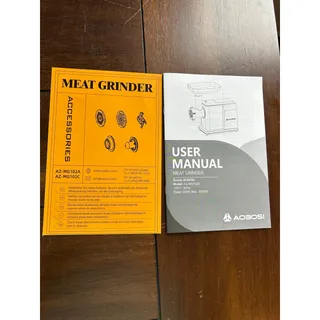 Photo of AOBOSI Electric Meat Grinder AZ-MG192A Stainless Steel Sausage Stuffer Reverse