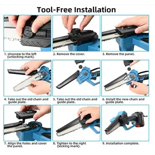Photo of 21V 2-in-1 Cordless Pole Saw Mini Chainsaw 14ft Reach Battery Charger Strap