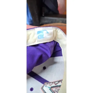 Photo of Vintage Arizona Diamondbacks MLB Strapback Hat - Purple Teal 90s Inaugural Logo