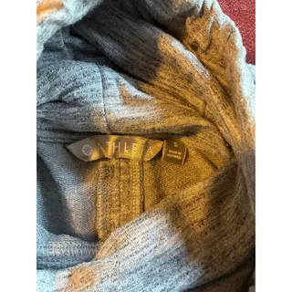 Photo of Athleta Top Womens S Lightweight Funnel Neck Drawstring Long Sleeve Gray Pullove
