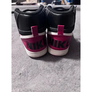 Photo of Nike High Top Sneakers Unisex Pink White Black Lace Up Retro Street Shoes Casual
