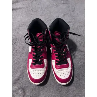 Photo of Nike High Top Sneakers Unisex Pink White Black Lace Up Retro Street Shoes Casual