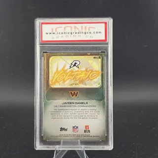 Photo of 2025 Topps Resurgence Voltaic #VT-18 Jayden Daniels Commanders GEM MINT 10
