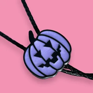 Photo of Jack O Lantern Bolo Tie - Lavender 🎃