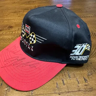 Photo of Vintage NASCAR Mighty Auto Parts Racing Autographed Snapback - Big Stitched Logo