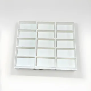 Photo of Lot of 3 Mini IKEA Billy Style Bookshelves 1:10 Scale White 5 Shelf Set