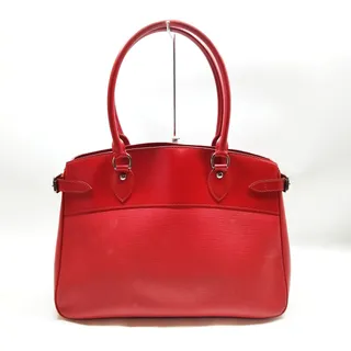 Photo of Louis Vuitton Passy GM Red Epi Leather Tote Bag