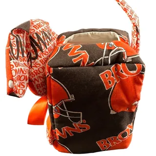 Photo of Vintage Handmade Cleveland Browns Dog Mascot Tissue Box Cover