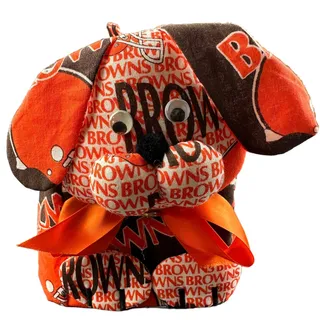 Photo of Vintage Handmade Cleveland Browns Dog Mascot Tissue Box Cover