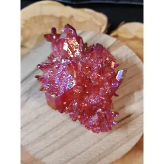 Photo of Rainbow Aqua Aura Quartz Crystal Cluster — 0.6 lbs, Generator Form