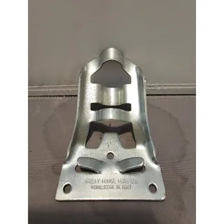 Photo of Vintage Valley Forge Steel Angled Wall Mount 3/4" Bracket Flag Pole Holder - USA