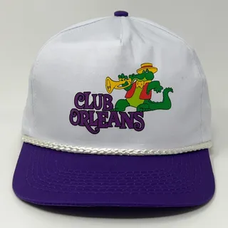 Photo of Vintage 90s Club Orleans Casino Las Vegas Hat Baseball Cap Hotel Snapback White