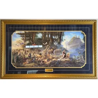Photo of Tom duBois "The Invitation" Signed Ltd Ed Framed Print COA Noah's Ark 43"x26"