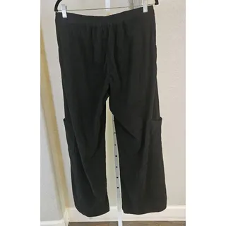 Photo of Wild Fable Black Corduroy Wide Leg Cargo Pants Size M EUC