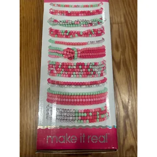 Photo of Make It Real Spinsational Bracelet Maker - Pink & Teal 5000 bead kit new in box