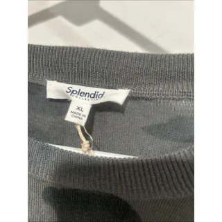 Photo of Splendid Women's Gray Camo Crewneck Sweater Cashmere blend XL crewneck new