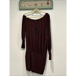 Photo of Dolls Kill Y2K slouchy off the Shoulder Long Sleeve Dress women’s small new brow