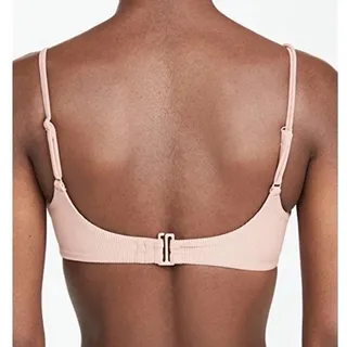 Photo of NWT Good American Swim Ribbed Bikini Top 3XL Desert Rose Pink Vacation Resort