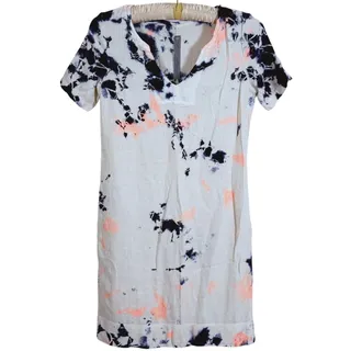 Photo of Raquel Allegra Womens 100% Silk Tie Dye Shift Dress Size 0 Boho Artsy Designer