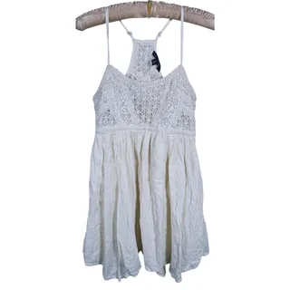 Photo of Vintage Y2K American Eagle Babydoll Mini Dress XS Cream Boho Country Concert