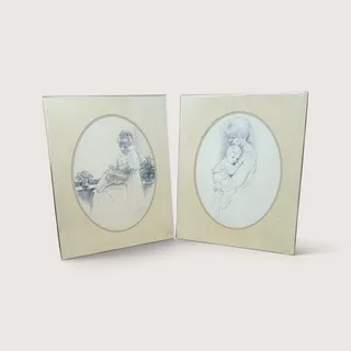 Photo of Vintage Sharon Johnson Mother and Child Prints