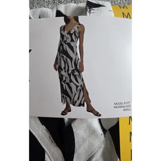 Photo of NWT DKNY Linen Blend Maxi A-Line Dress - Women's Size M