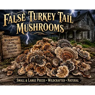 Photo of 1/2 Oz False Turkey Tail Mushrooms – Wildcrafted Dried Mushroom Pieces – Whole & Broken Pieces – Natural Woodland Crafts