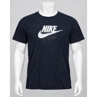 Photo of Nike The Nike Tee XL Black White Splatter Swoosh Graphic T Shirt Pre Owned