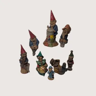 Photo of Lot of 8 Vintage Tom Clark Gnome Figurines