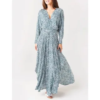 Photo of Poupette St Barth Womens Ilona Floral Maxi Dress S Blue Cottage Boho Prairie