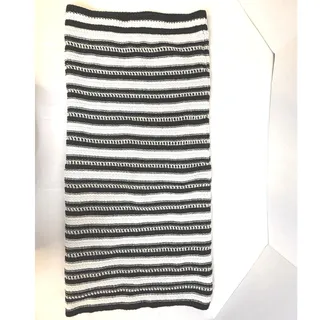 Photo of Nine West Black Cream Gold Metallic Knit Skirt XS