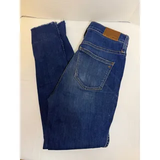 Photo of Madewell 10” High Rise Skinny Raw Hem Sz 27