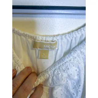 Photo of Michael Kors White Eyelet Shift Dress L