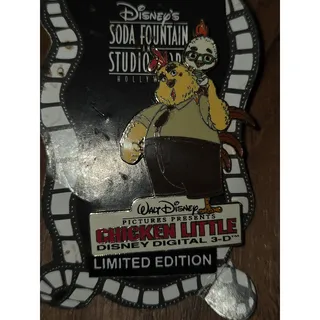Photo of  Disney's Soda Fountain Studio Store Pin Chicken Little Buck Cluck 2005 Rare