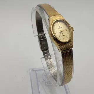 Photo of Elegant Vintage Lorus Quartz Cocktail Watch - Gold Tone Working New Battery