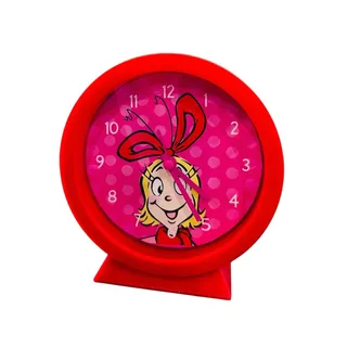 Photo of New Dr Seuss Grinch Red And Pink Cindy Lou Who Alarm Clock Battery Operated