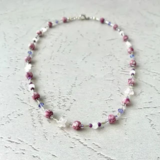 Photo of Purple Moon Celestial Crystal Star Necklace