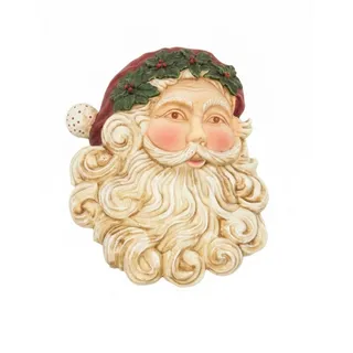 Photo of Vintage Olde World Santa Head Wall Plaque Hanging
