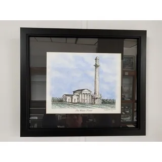Photo of Signed Lithograph “The Water Tower” Wadia Newman Louisville Landmark Framed Art
