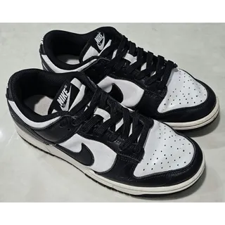 Photo of Nike Dunk Low Retro Panda Black White Women's Size 8 DD1503-101 Used