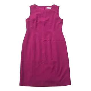 Photo of Kasper Vibrant Fuchsia Sleeveless Sheath Midi Dress