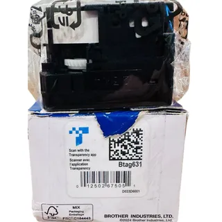 Photo of Brother P-touch Yellow Label Tape Btag-631 12mm 0.47” Sealed