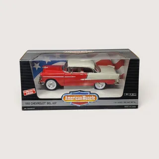 Photo of Vintage Ertl American Muscle 1/18 Scale 1955 Chevrolet Bel Air Die-Cast Car