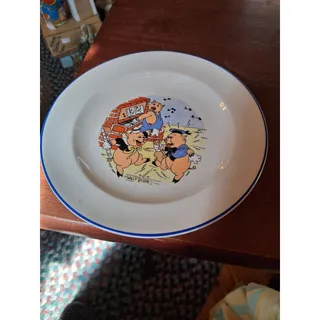 Photo of 1930's Patriot China 7 " Three Little Pigs Plate (3151)