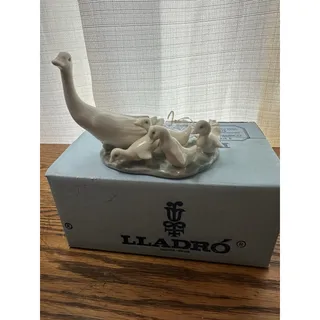 Photo of Lladró #1307 Porcelain Glazed "Little Ducks After Mother". Mint Condition.