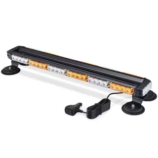 Photo of 28" Amber and White LED Emergency Strobe Light Bar